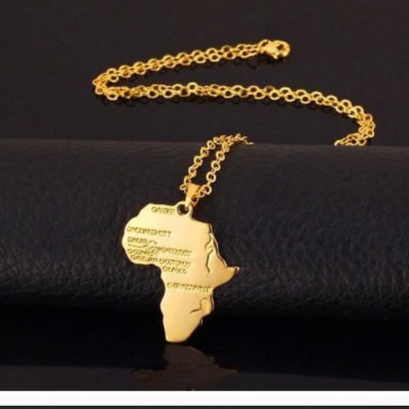 Gold Africa Necklace - Picture 7 of 7